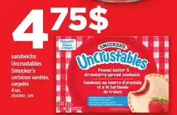 Maxi SANDWICHS SMUCKER'S, 4 UN offer