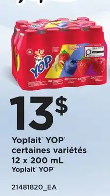 Provigo YOPLAIT YOP offer