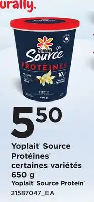 Provigo YOPLAIT SOURCE PROTEIN offer