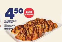 Provigo CROISSANTS AU CHOCOLAT, 4 UN. CHOCOLATE CROISSANTS offer