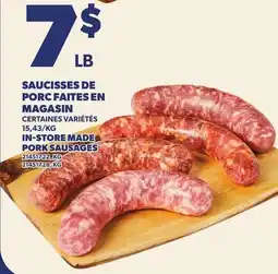 Provigo IN-STORE MADE PORK SAUSAGES offer