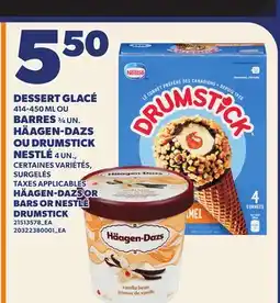 Provigo HÄAGEN-DAZS, 414-450 ML OR BARS OR NESTLÉ DRUMSTICK, 4 UN offer