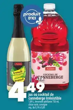 Marche Ami Jus ou cocktail de canneberge Irrésistible offer