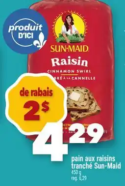 Marche Ami Pain aux raisins tranché Sun‑Maid offer