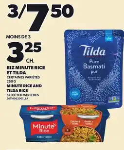 Provigo MINUTE RICE AND TILDA RICE offer