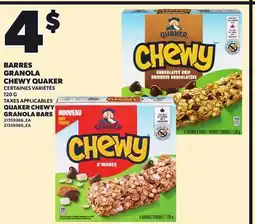 Provigo QUAKER CHEWY GRANOLA BARS offer