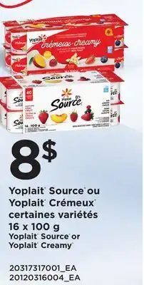 Provigo YOPLAIT SOURCE OR YOPLAIT CREAMY offer