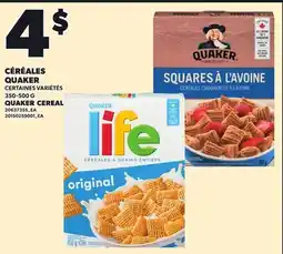 Provigo QUAKER CEREAL offer