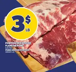 Provigo PORTION DE CÔTES DE FLANC DE PORC offer