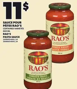 Provigo RAO'S PASTA SAUCE offer