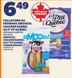Provigo AMOOZA!, CRACKER BARREL OR P'TIT QUEBEC CHEESE SNACKS offer