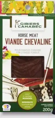 IGA GIBIERS CANABEC FROZEN GAME MEAT FOR CHINESE FONDUE offer