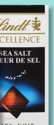 IGA LINDT EXCELLENCE CHOCOLATE offer