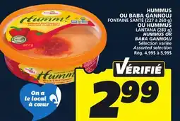 IGA HUMMUS OR BABA GANNOUJ offer