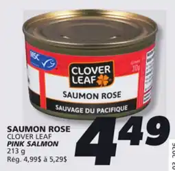 IGA CLOVER LEAF PINK SALMON offer