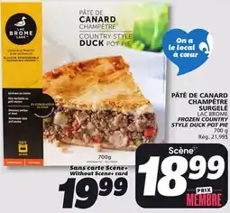 IGA LAC BROME FROZEN COUNTRY STYLE DUCK POT PIE offer