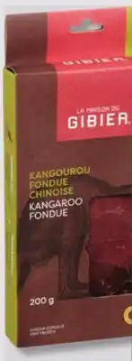 IGA LA MAISON DU GIBIER FROZEN GAME MEAT FOR CHINESE FONDUE offer