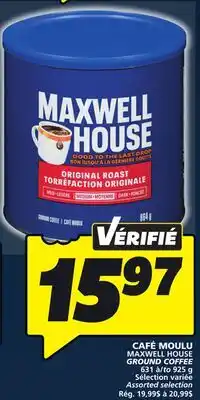 IGA MAXWELL HOUSE GROUND COFFEE offer