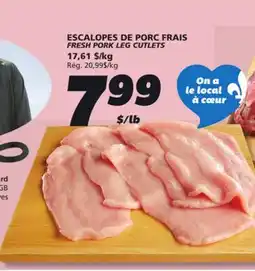 IGA FRESH PORK LEG CUTLETS offer
