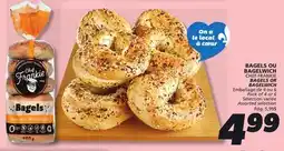 IGA CHEF FRANKIE BAGELS OR BAGELWICH offer
