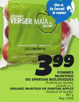 IGA ORGANIC McINTOSH OR SPARTAN APPLES offer