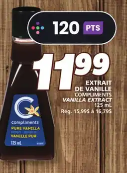 IGA COMPLIMENTS VANILLA EXTRACT offer