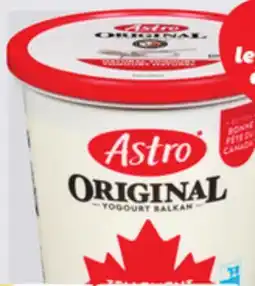 IGA ASTRO ORIGINAL YOGURT offer