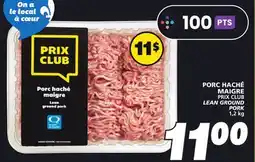 IGA PRIX CLUB LEAN GROUND PORK offer