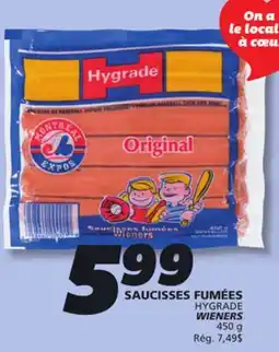 IGA HYGRADE WIENERS offer