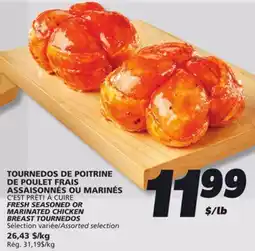 IGA C'EST PRÊT! À CUIRE FRESH SEASONED OR MARINATED CHICKEN BREAST TOURNEDOS offer