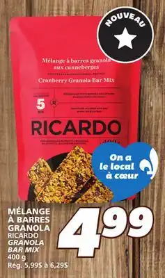 IGA RICARDO GRANOLA BAR MIX offer