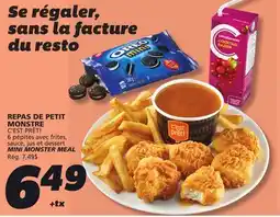 IGA C'EST PRÊT! MINI MONSTER MEAL offer
