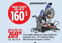 Canadian Tire 10˝ Dual-Bevel Sliding Mitre Saw with Accessories offer