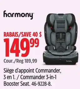 Canadian Tire Commander 3-in-1 Booster Seat offer