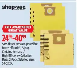 Canadian Tire High-Efficiency Collection Bags, 2-Pack offer