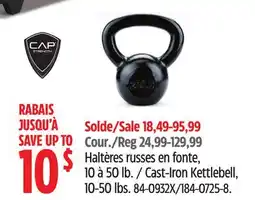 Canadian Tire Cast-Iron Kettlebell offer
