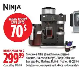 Canadian Tire Ninja Drip Coffee and Espresso Pod Machine offer
