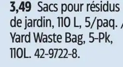 Canadian Tire Yard Waste Bag, 5-Pk offer