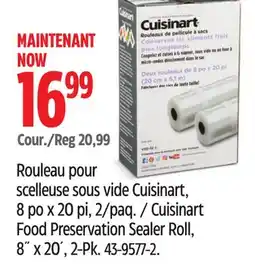 Canadian Tire Cuisinart Food Preservation Sealer Roll offer