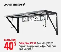 Canadian Tire Mastercraft 48˝ Gear Rack offer