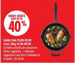 Canadian Tire Selected Lagostina Cast-Iron Cookware or Frypans offer