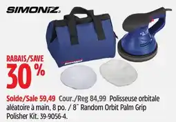 Canadian Tire SIMONIZ 8˝ Random Orbit Palm Grip Polisher Kit offer