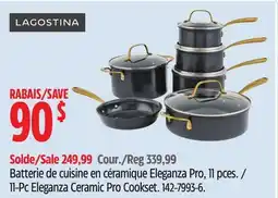 Canadian Tire LAGOSTINA Batterie de cuisine en céramique Eleganza Pro offer