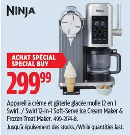 Canadian Tire Ninja Swirl 12-in-1 Soft-Serve Ice Cream Maker & Frozen Treat Maker offer