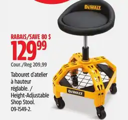Canadian Tire Height-Adjustable Shop Stool offer