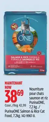 Canadian Tire PurinaOne Salmon & Rice Cat Food offer