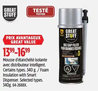 Canadian Tire Foam Insulation with Smart Dispenser offer