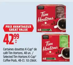 Canadian Tire Keurig Selected Tim Hortons K-Cup Coffee Pods offer