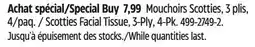 Canadian Tire Scotties Facial Tissue, 3-Ply, 4-Pk offer