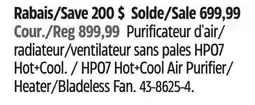 Canadian Tire HP07 Hot+Cool Air Purifier/ Heater/Bladeless Fan offer